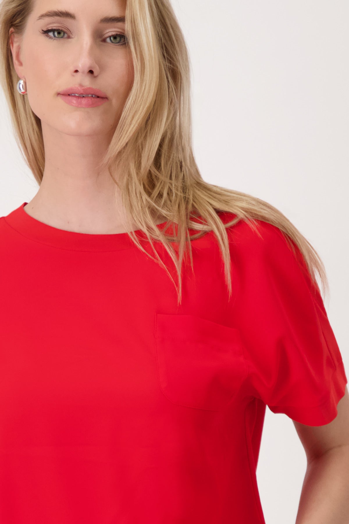 Shop Monari Buenos Aires Basic Neck Jersey Blouse - Monari