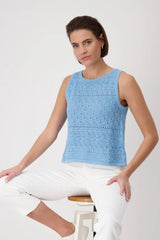 Monari Call It Spring Ajour Knit Top
