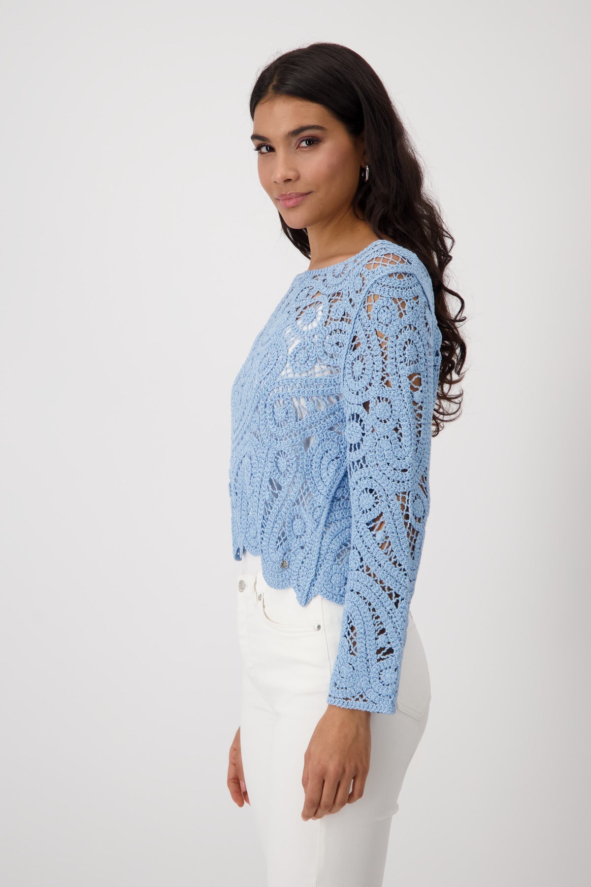 Shop Monari Call It Spring Lace Sweater Cornelly - Monari