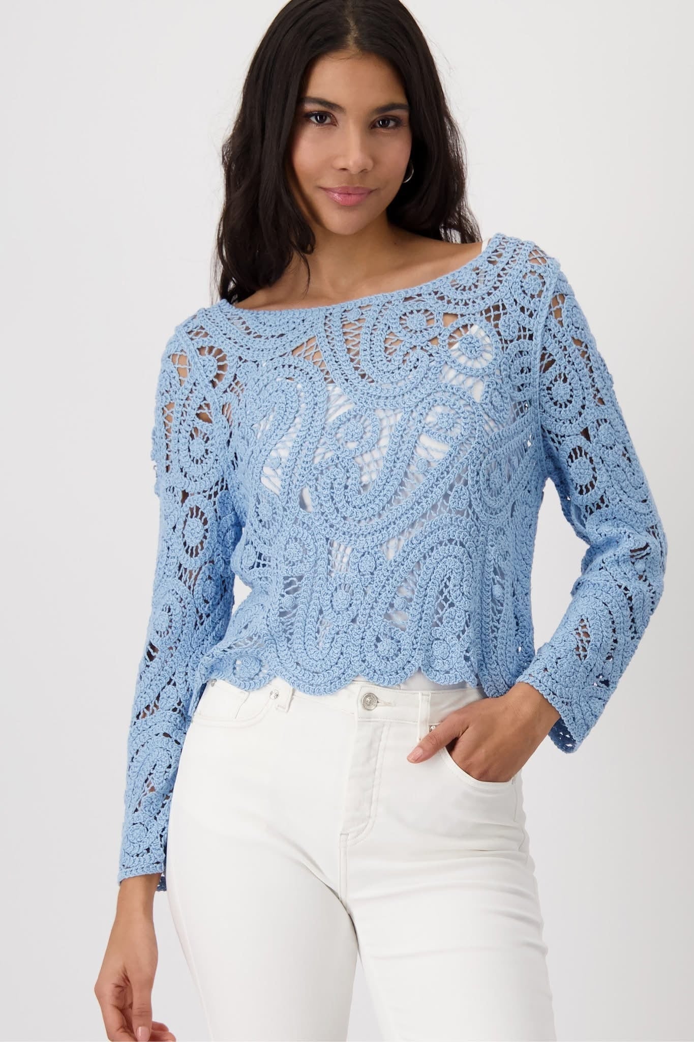Shop Monari Call It Spring Lace Sweater Cornelly - Monari