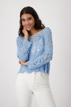 Shop Monari Call It Spring Lace Sweater Cornelly - Monari