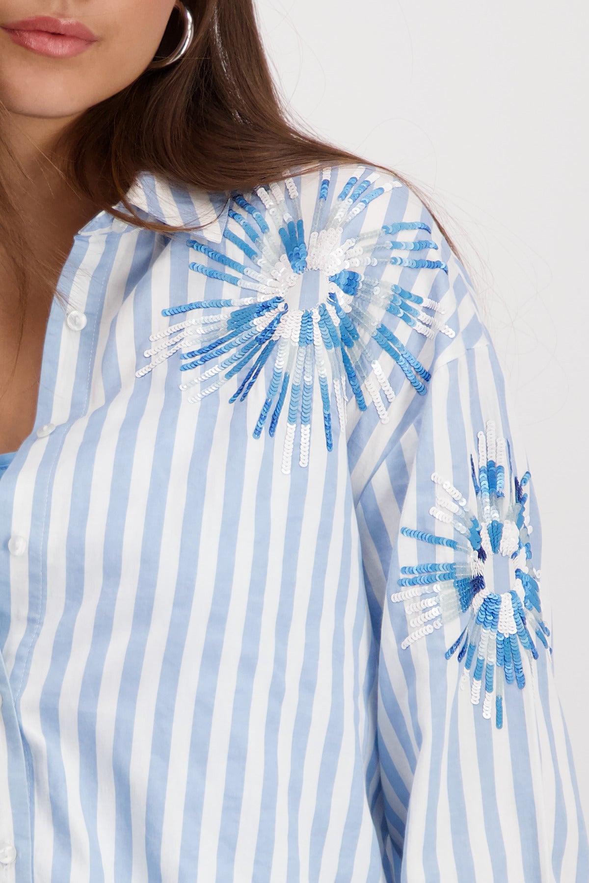 Shop Monari Call It Spring Stripe Blouse - Monari