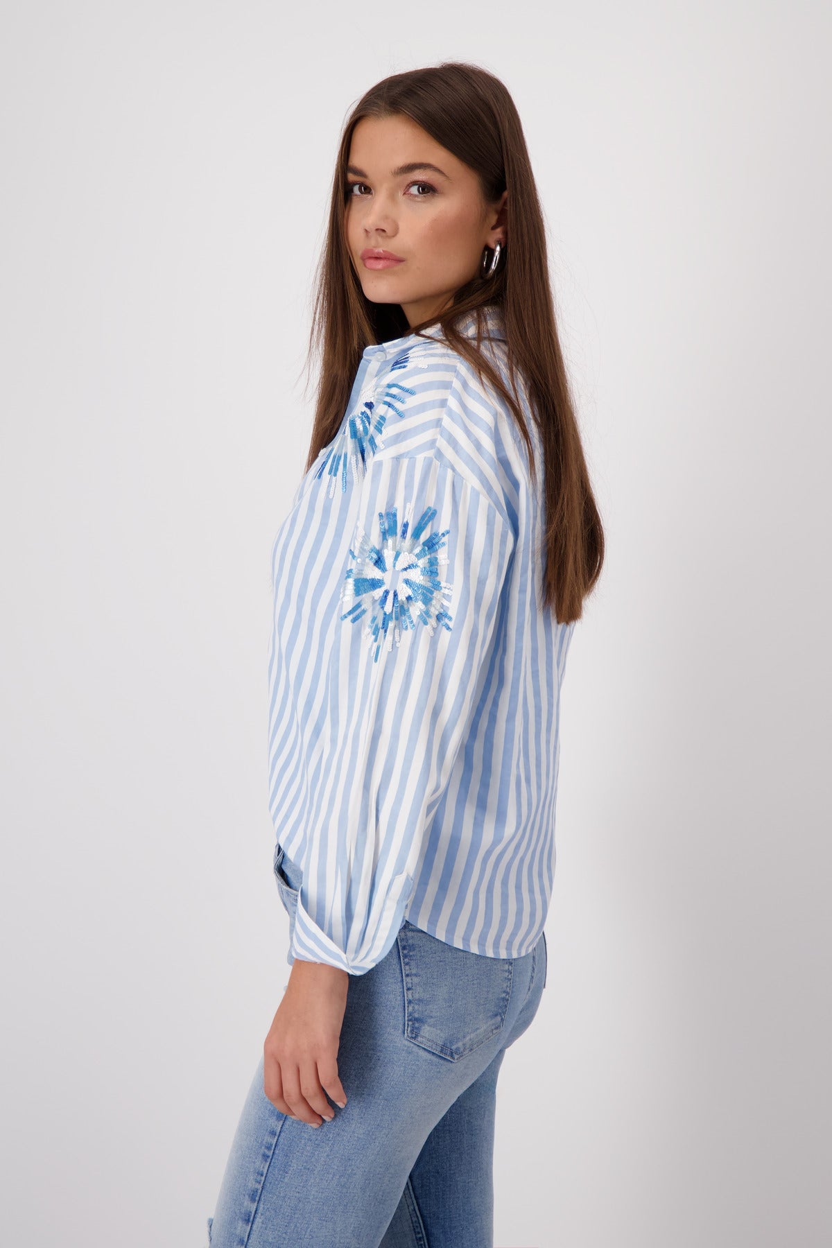 Shop Monari Call It Spring Stripe Blouse - Monari