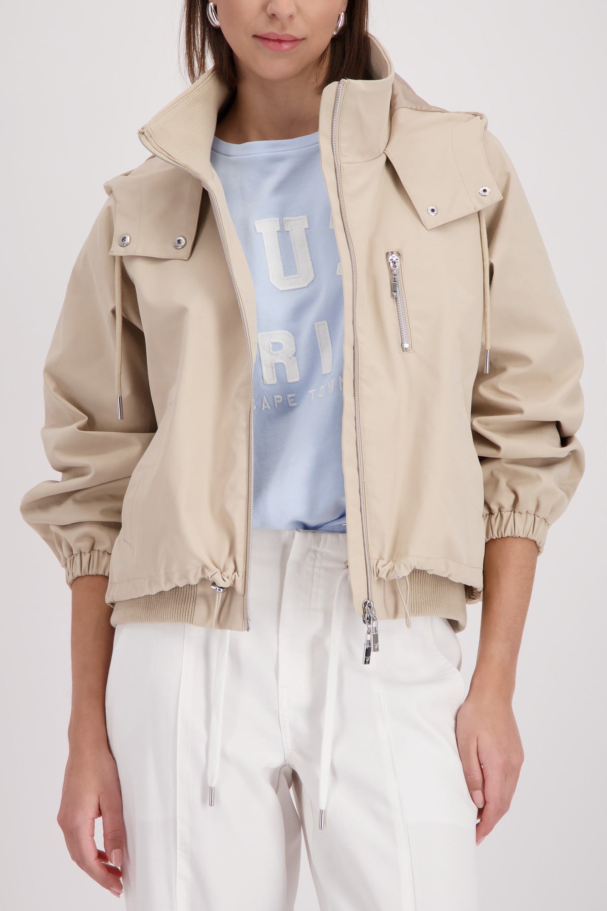 Shop Monari Cape Town Oversize Hooded Jacket - Monari