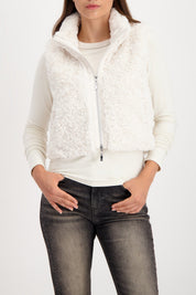 Shop Monari Ciao Bella Faux Fur Waistcoat - Monari