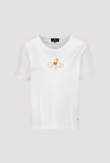 Monari CinCin Short Sleeve T-Shirt with Rhinestones