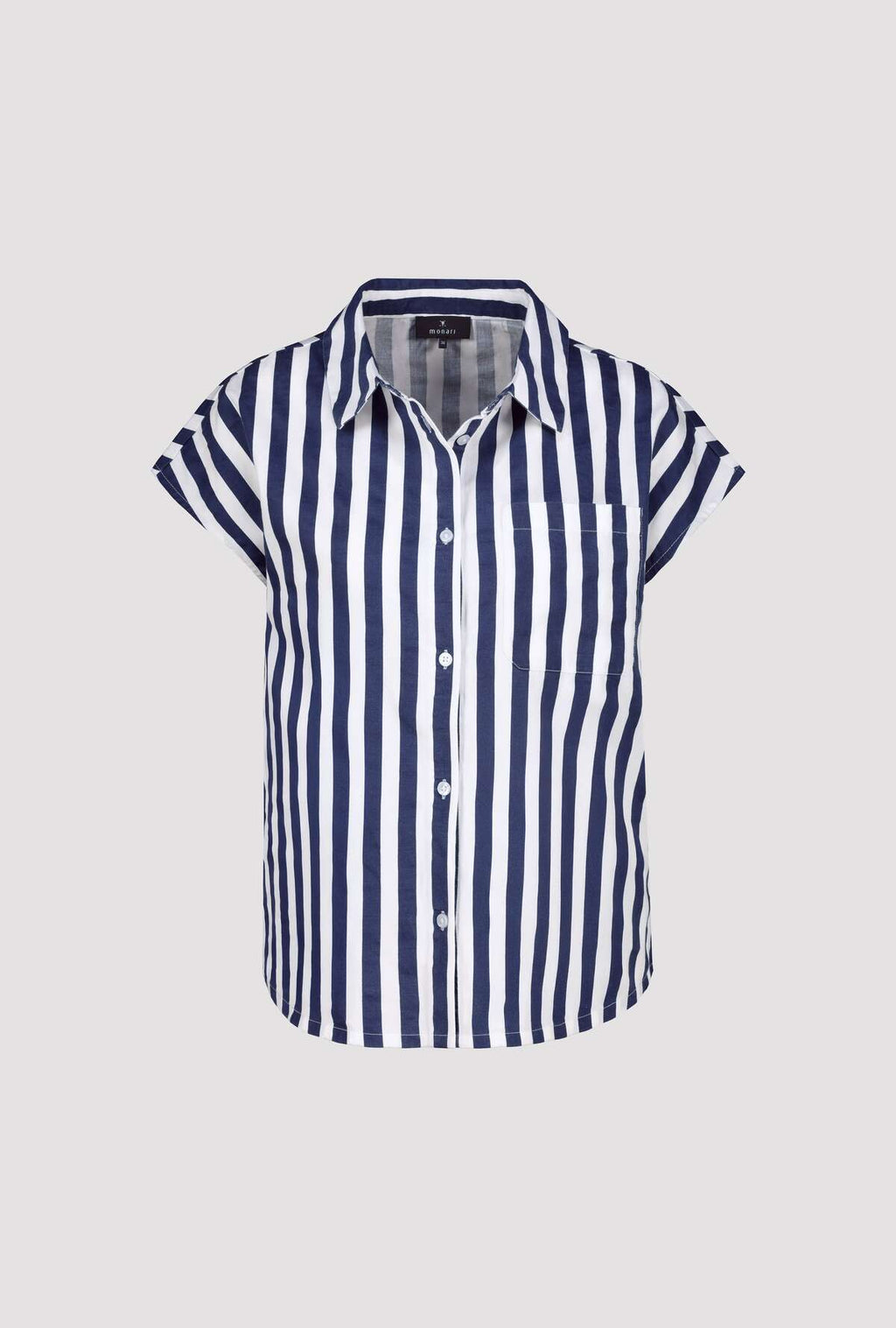 Shop Monari Code d'Azure Stripe Shirt - Monari