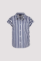 Shop Monari Code d'Azure Stripe Shirt - Monari