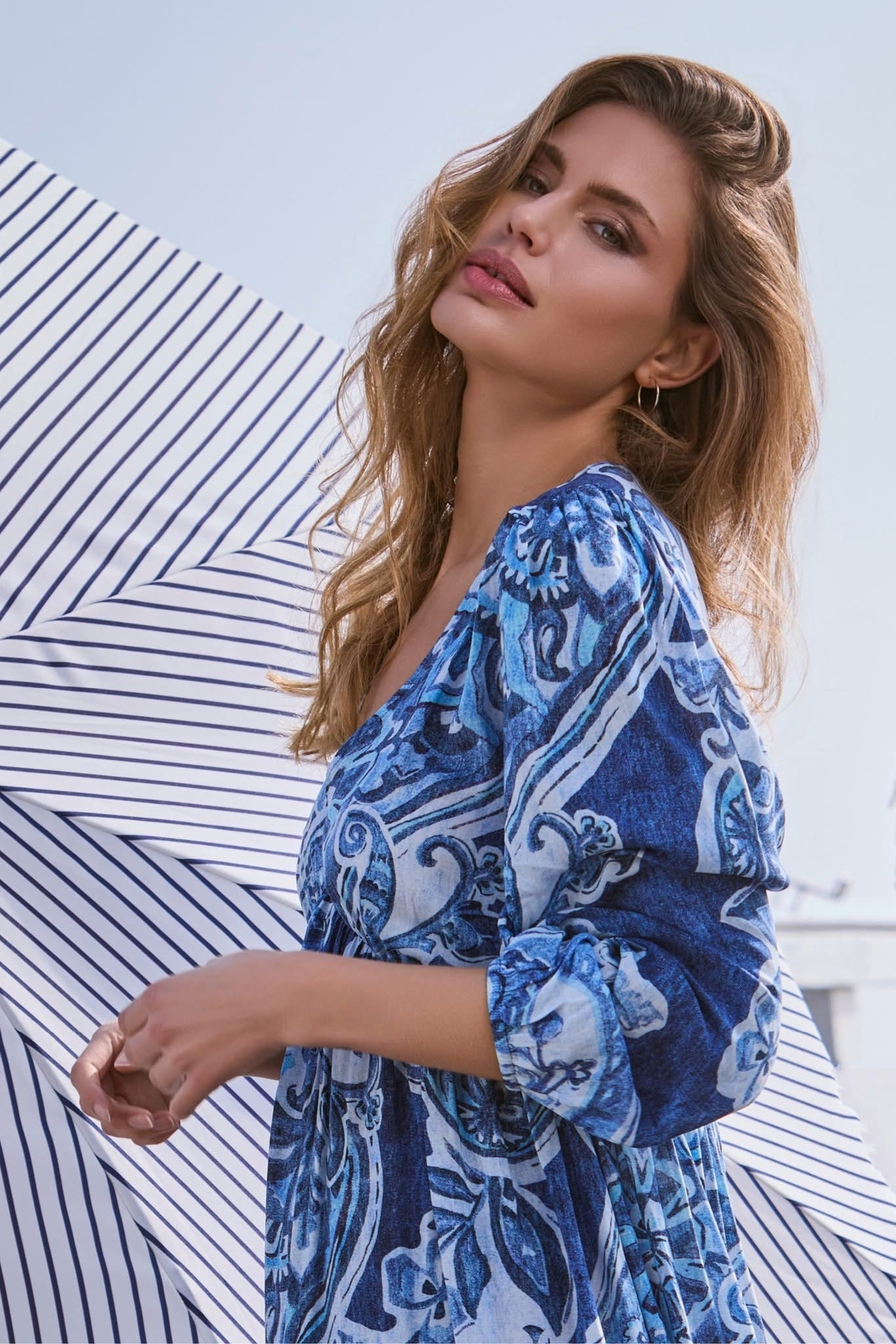 Shop Monari Cote d'Azure Paisley Blouse - Monari