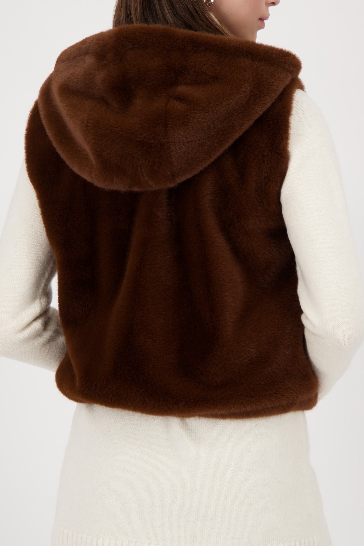 Shop Monari Faux Fur Waistcoat - Monari