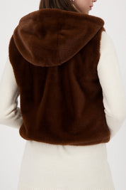 Shop Monari Faux Fur Waistcoat - Monari