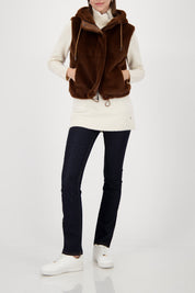 Shop Monari Faux Fur Waistcoat - Monari