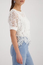 Shop Monari Hamptons Lace Sweater 410889 - Monari