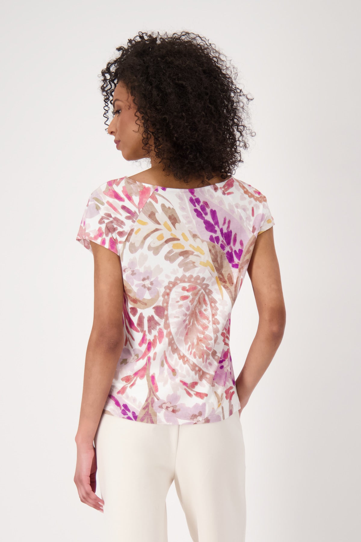 Shop Monari Havanna Paisley Print T-Shirt - Monari