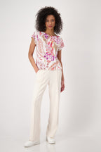 Shop Monari Havanna Paisley Print T-Shirt - Monari