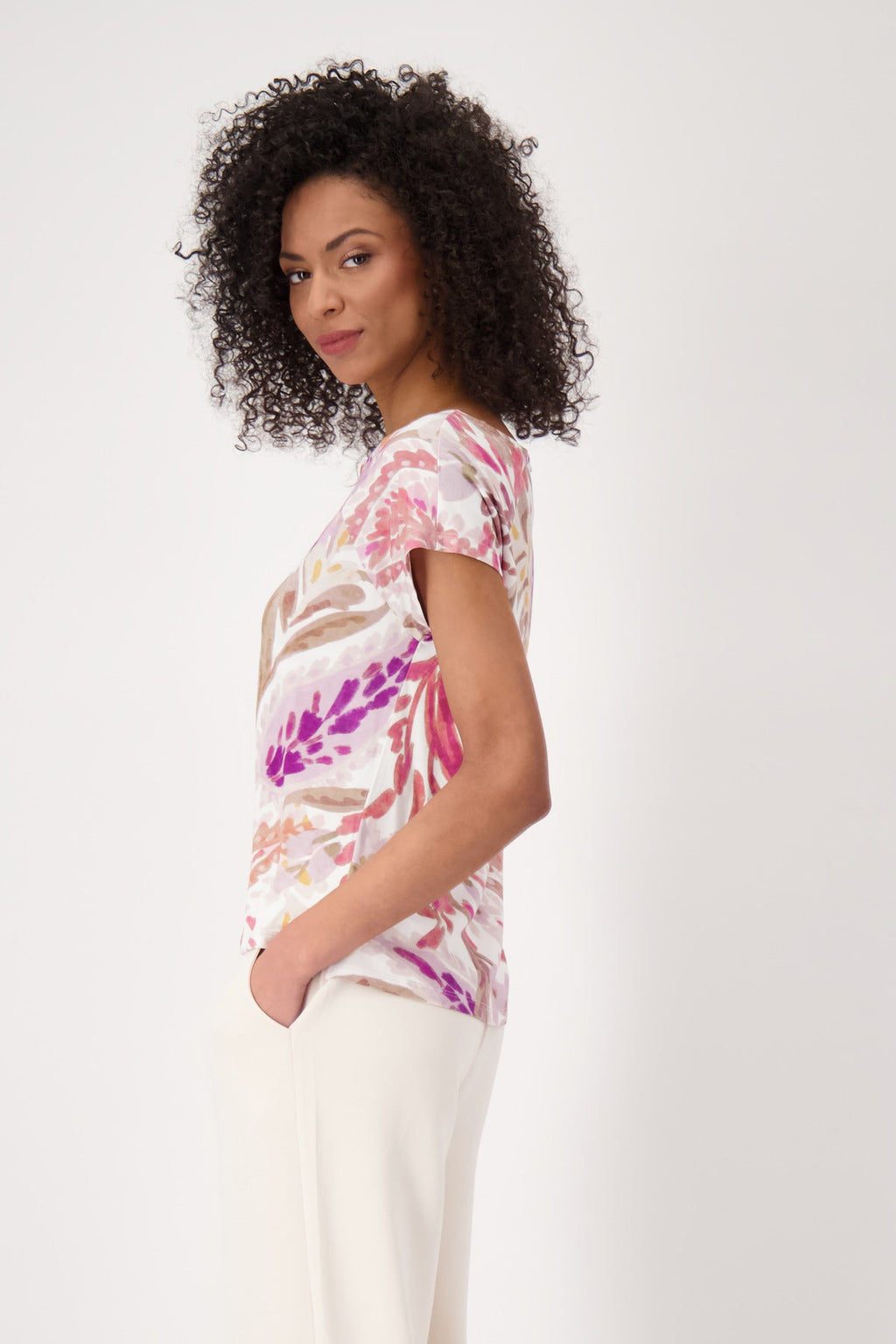 Shop Monari Havanna Paisley Print T-Shirt - Monari