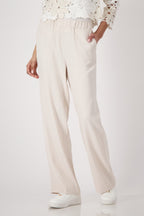 Shop Monari Havanna Wide Leg Pant Seashell - Monari