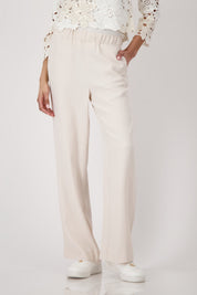 Shop Monari Havanna Wide Leg Pant Seashell - Monari