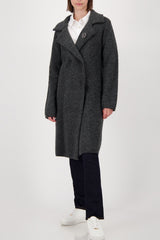 Monari Knitted Coat Jacket + Brooch