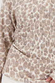 Shop Monari Leopard Print Sweater - Monari