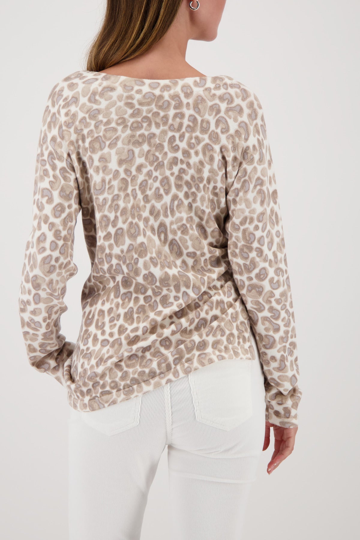 Shop Monari Leopard Print Sweater - Monari