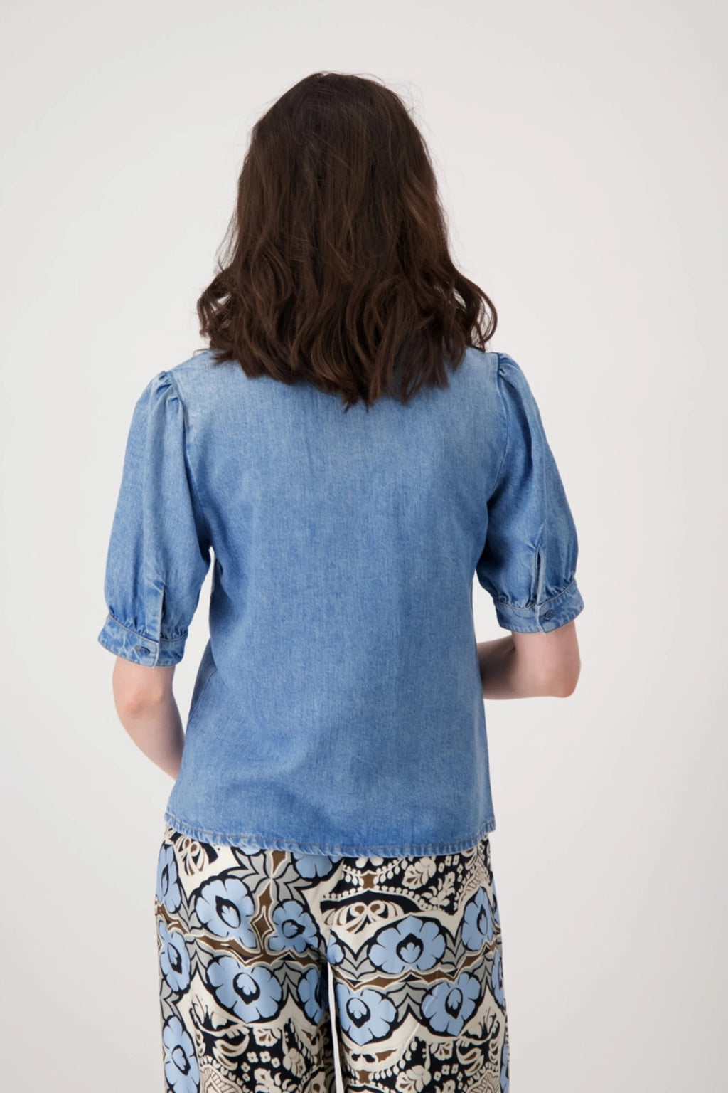 Shop Monari Lyocell Denim Blouse - Monari