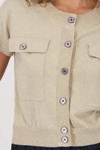 Shop Monari Montana Knitted Cardigan Vest - Monari