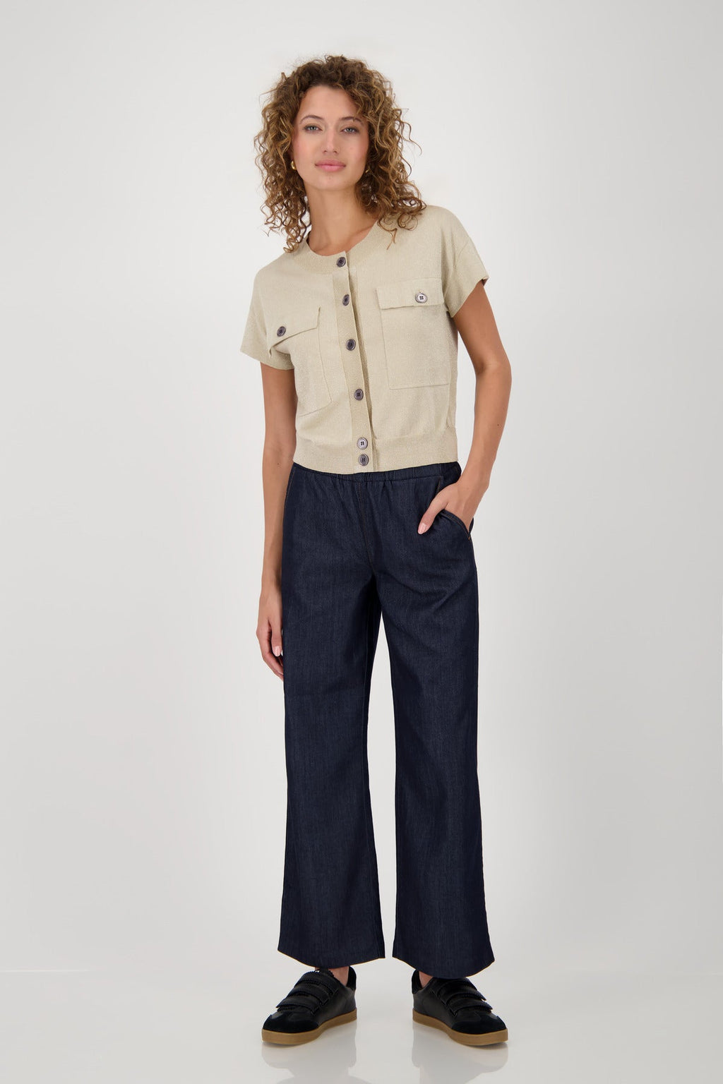 Shop Monari Montana Knitted Cardigan Vest - Monari