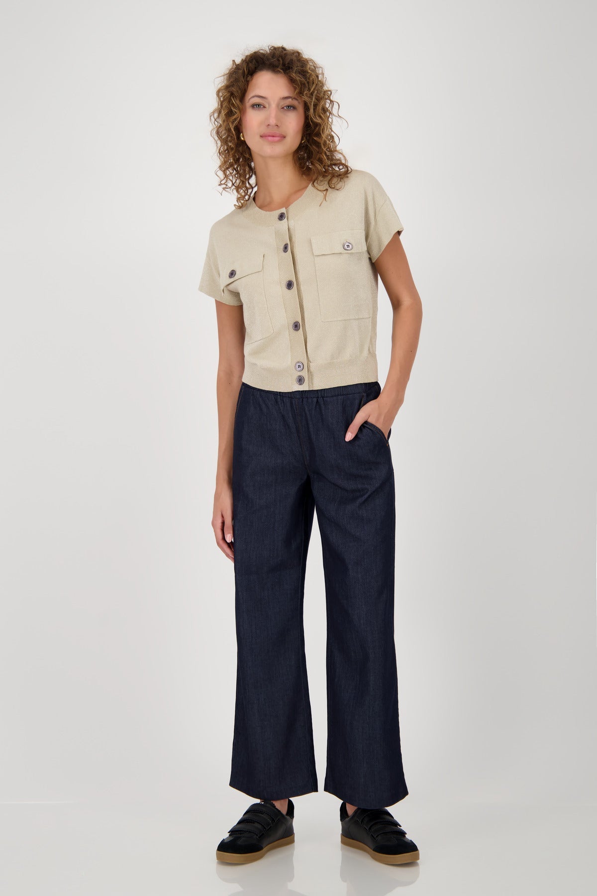 Shop Monari Montana Knitted Cardigan Vest - Monari