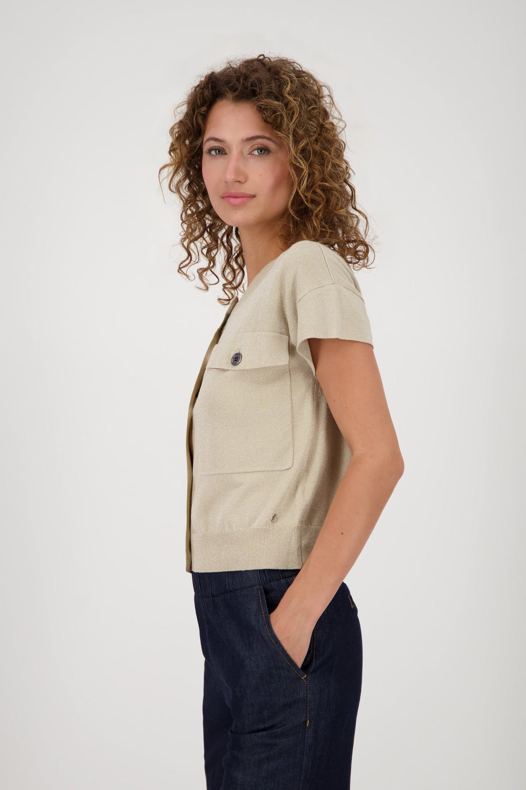 Shop Monari Montana Knitted Cardigan Vest - Monari