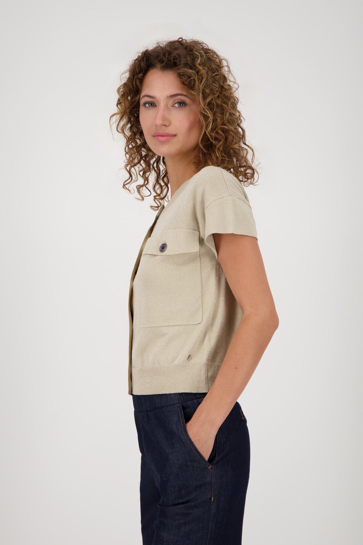 Shop Monari Montana Knitted Cardigan Vest - Monari