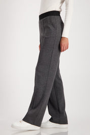 Shop Monari Pull - On Elastic Lettering Band Pants - Monari