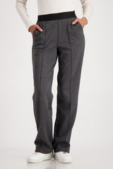 Monari Pull-On Elastic Lettering Band Pants