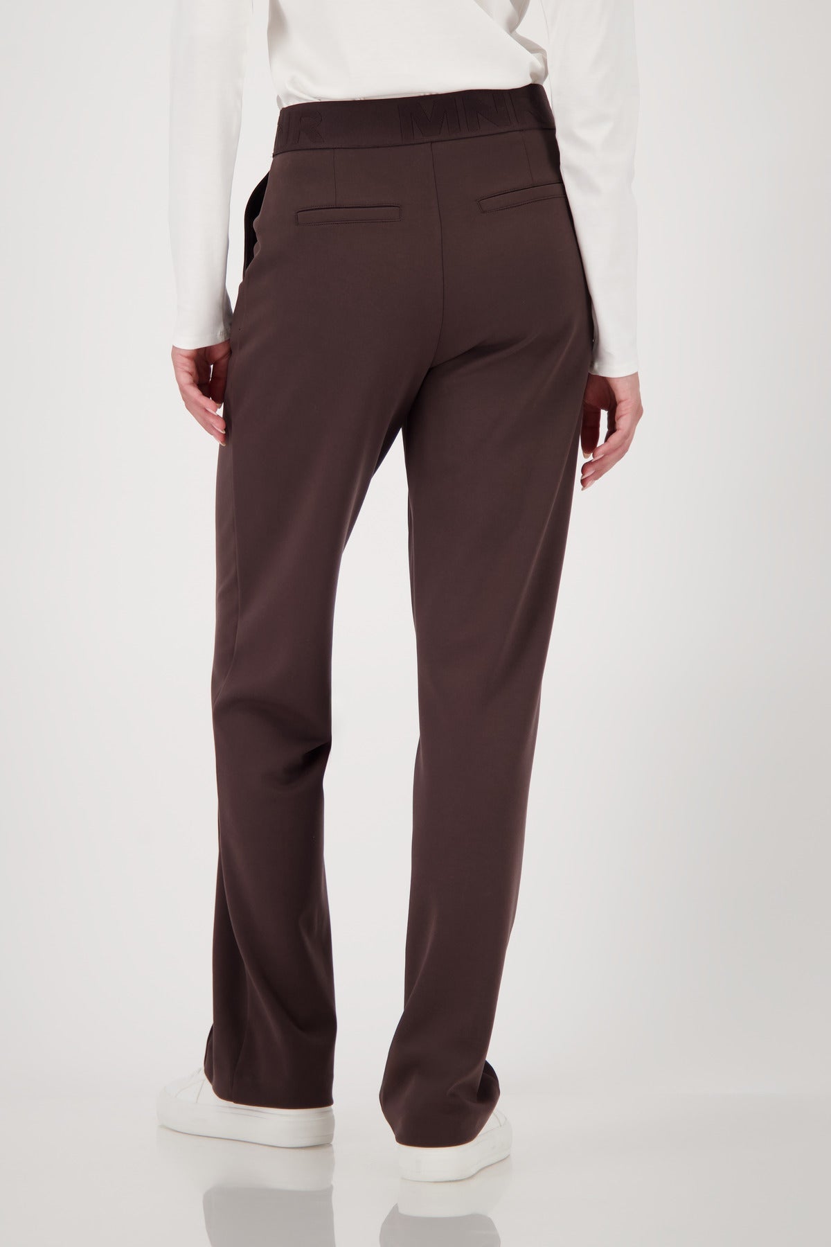 Shop Monari Pull - On Elastic Lettering Band Pants - Monari
