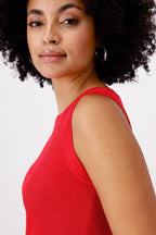 Shop Monari Red Pullover Knitted Top - Monari