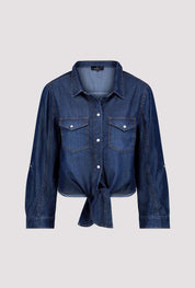 Shop Monari Shirt Collar Denim Shirt - Monari