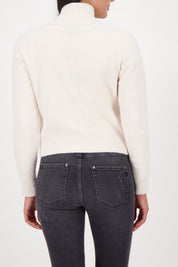 Shop Monari Stand Up Collar Cadigan Jacket - Monari