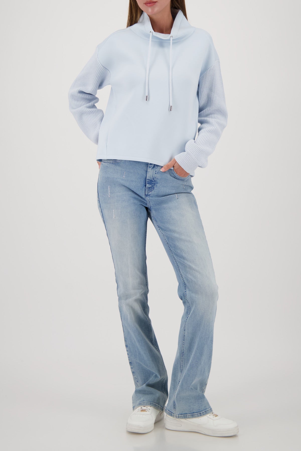 Shop Monari Stand Up Collar Sweater - Monari