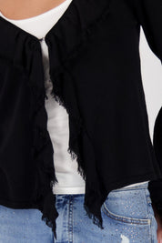 Shop Monari Tokyo Jacket Cardigan with Ruffles - Monari