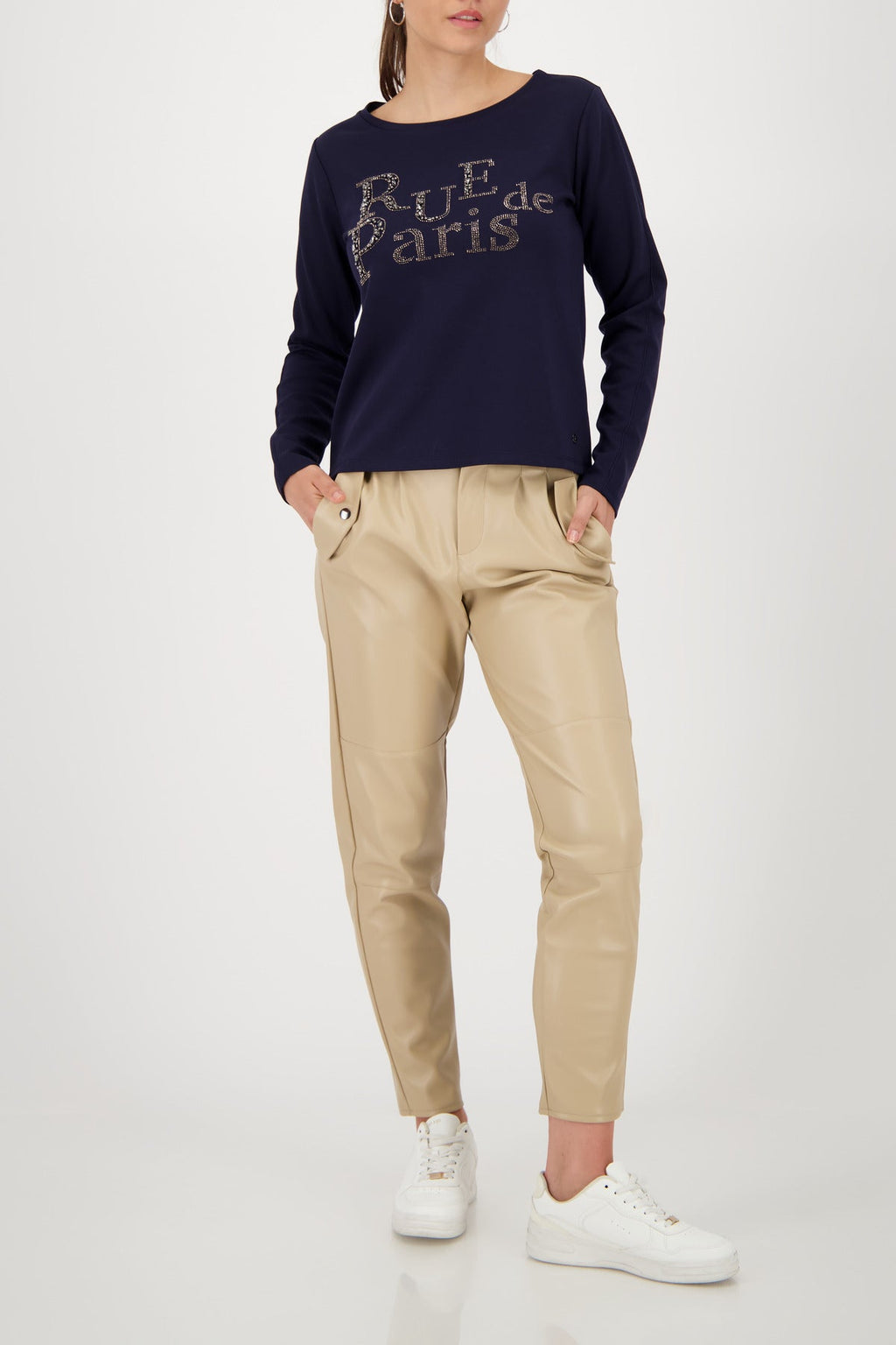 Shop Monari Tokyo Rhinestone Sweatshirt - Monari