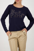 Shop Monari Tokyo Rhinestone Sweatshirt - Monari