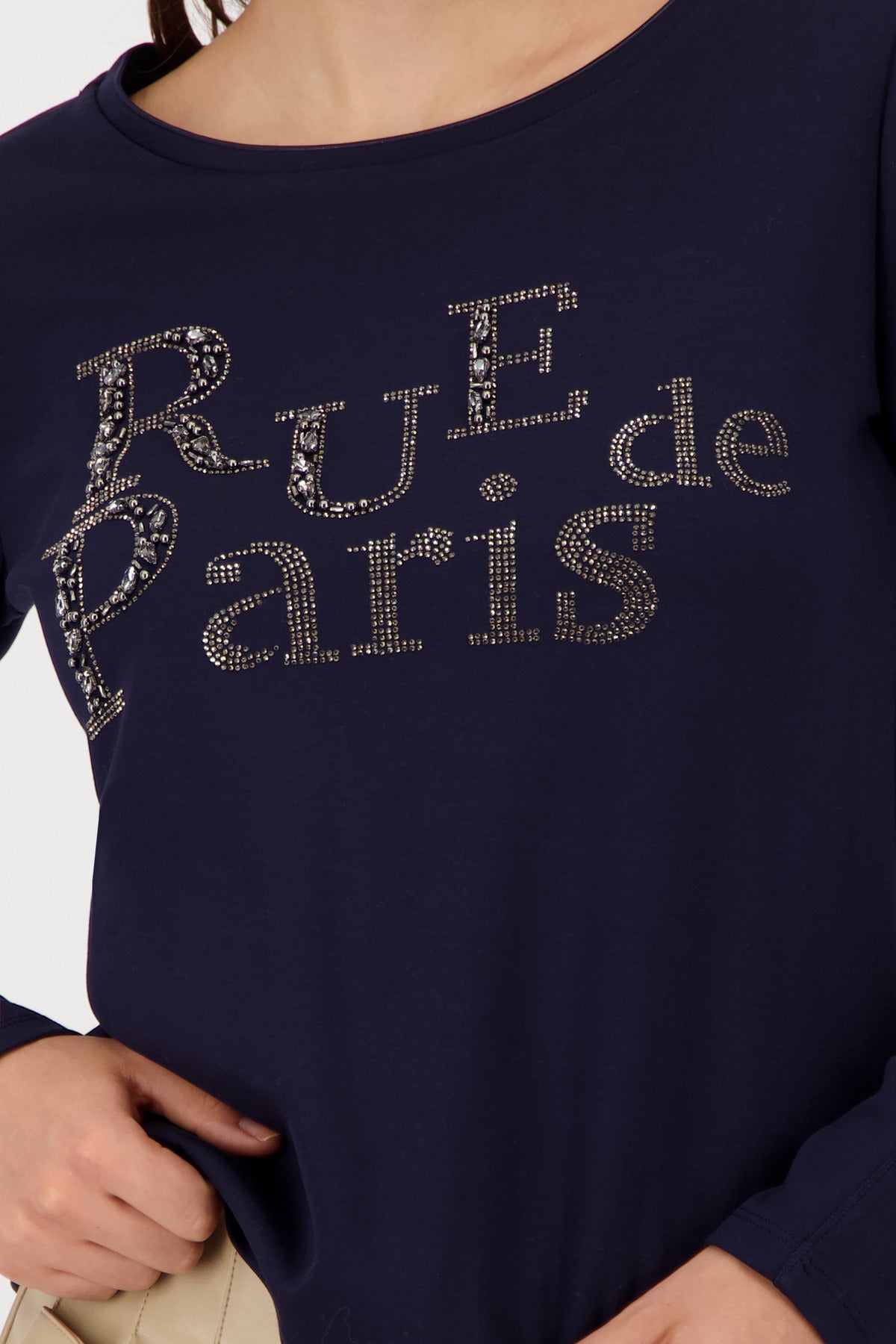 Shop Monari Tokyo Rhinestone Sweatshirt - Monari