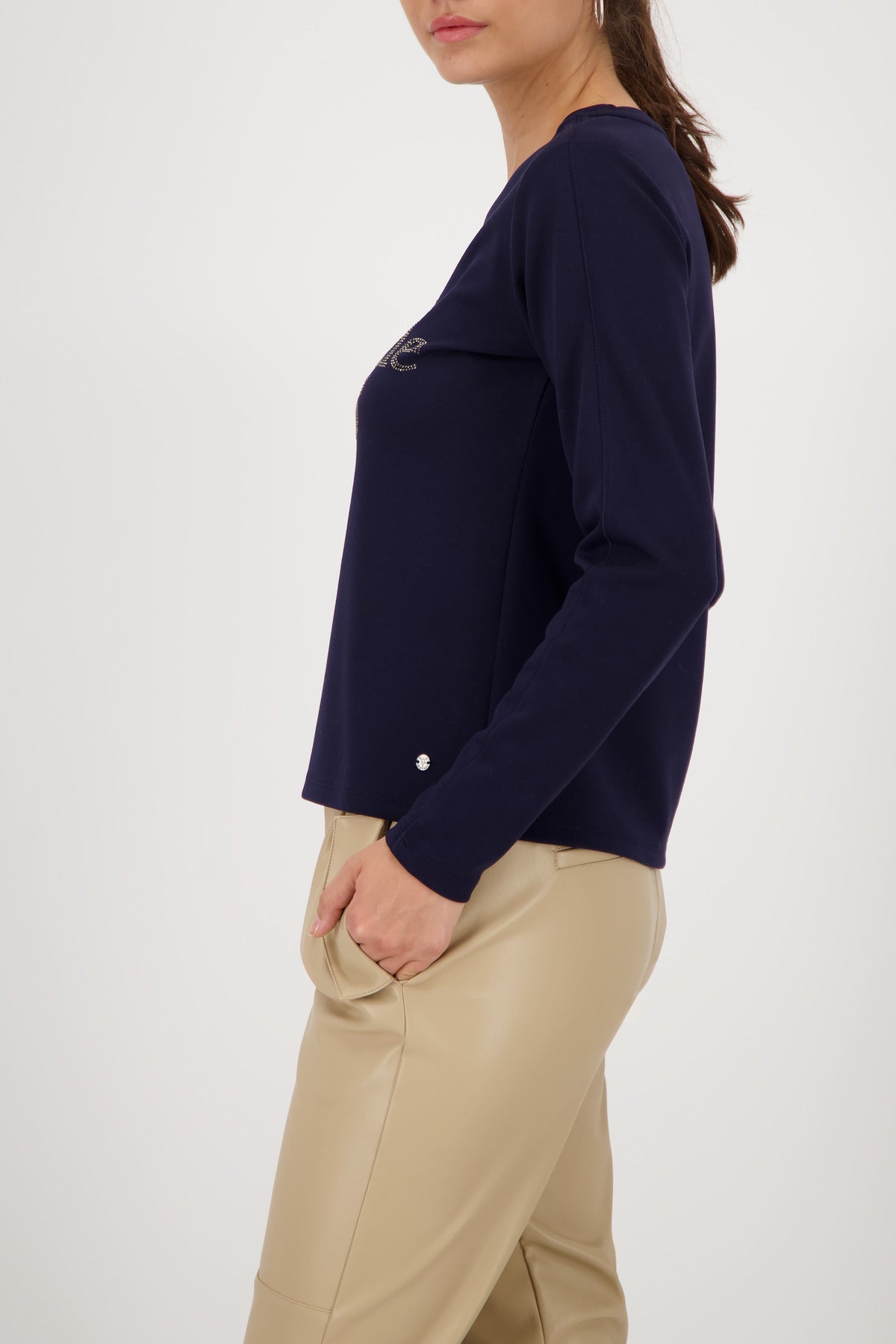 Shop Monari Tokyo Rhinestone Sweatshirt - Monari