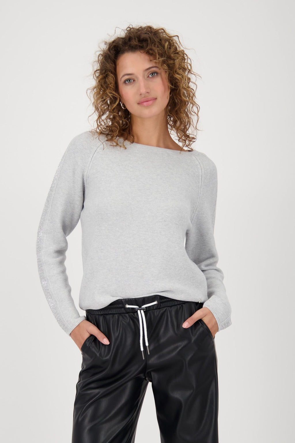 Shop Monari Tokyo Sweater with Rhinestone Accents - Monari