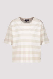 Shop Monari Viva Italia Striped T-Shirt - Monari