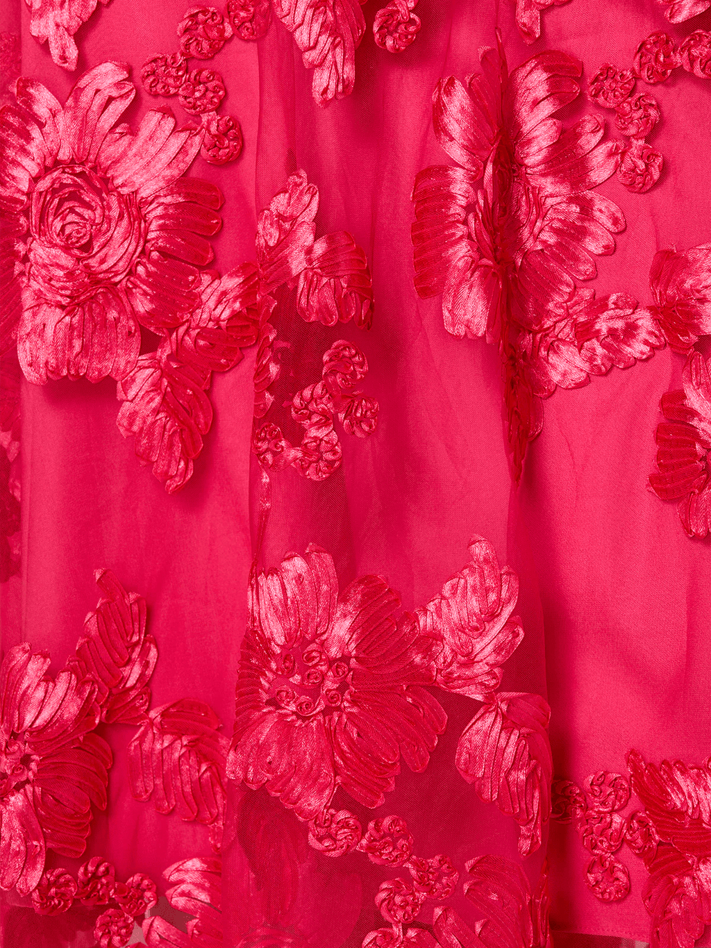 Shop Montique Isha Hot Pink Ribbon Lace Dress - Montique