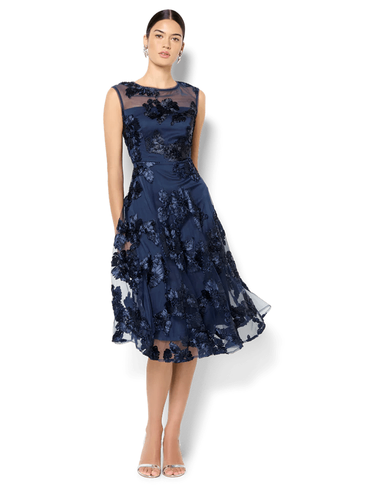 Shop Montique Isha Hot Pink Ribbon Lace Dress - Montique