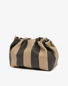 Shop Monty Bag | Black/Latte Stripe - Elms+King