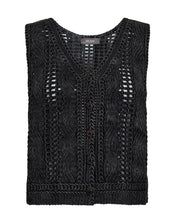 Shop Mos Mosh Albanju Knit Lace Vest in Phantom - MOS MOSH
