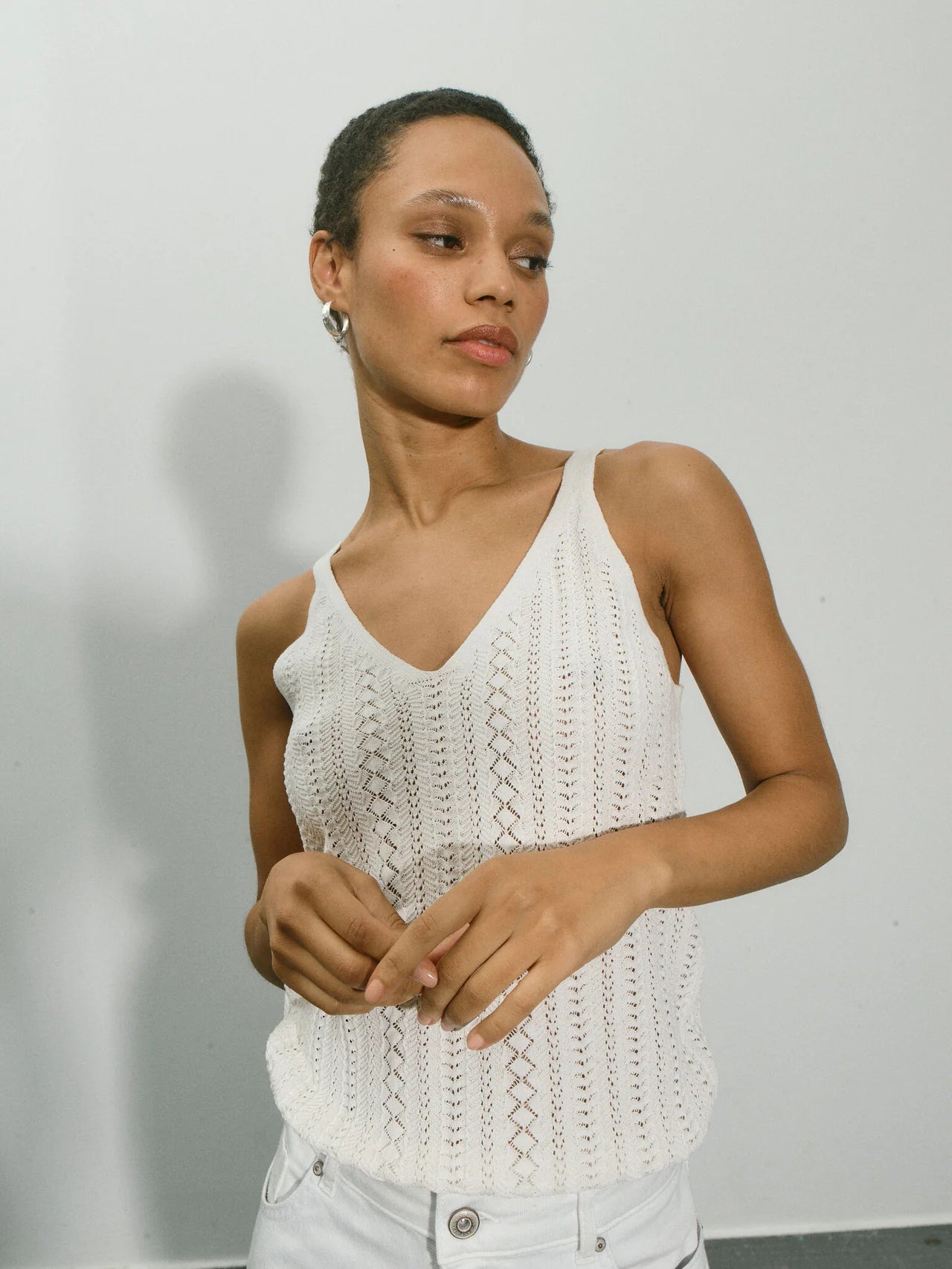 Shop MOS MOSH Cressida Melange Knit Top - MOS MOSH